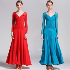New Adult Latin Tango Waltz Ballroom Practice Dress Modern Dance Rhythm Ballroom