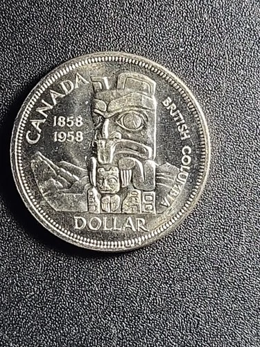 1958 Canada SILVER Dollar $  (0.800 fine, 0.6 oz ASW) - UNCIRCULATED   stk#P22