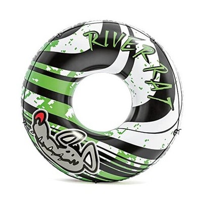 Intex River Rat 48 Inch Inflatable Vinyl Towable Boat Floating Tube Raft 1 Pack