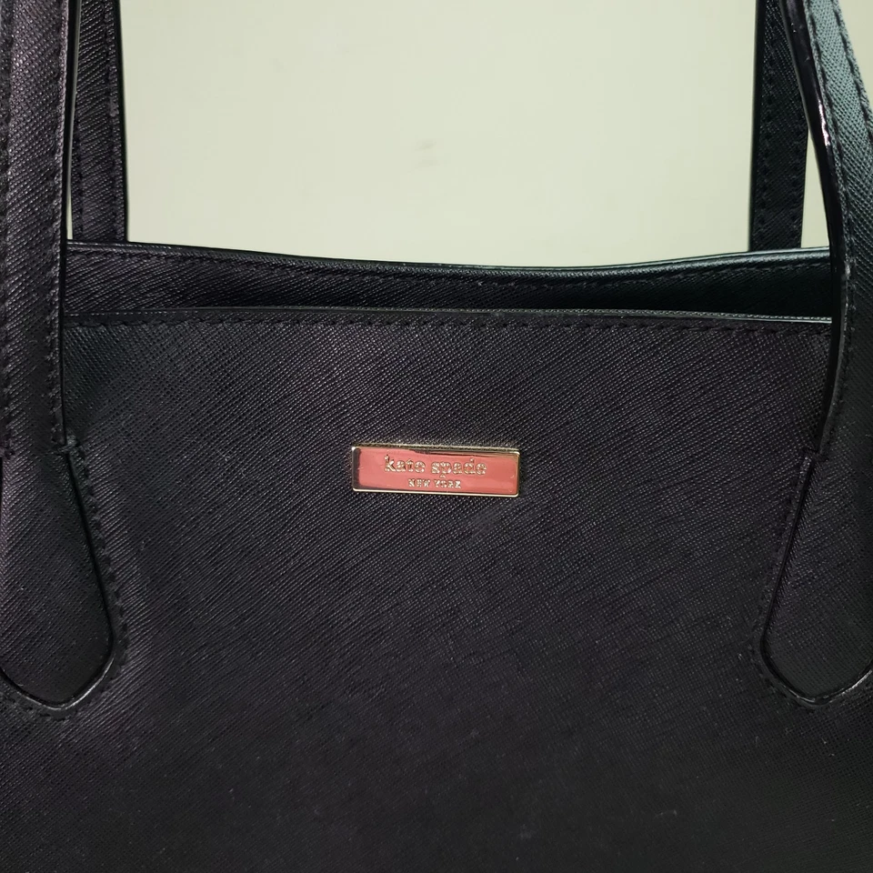 Kate Spade NY Black Ari Laurel Way Saffiano Leather Shoulder Tote Bag Large - Image 2 of 4