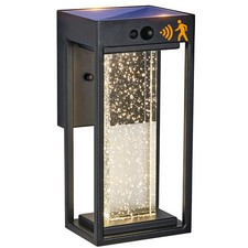 Solar Outdoor Wall Light with 3 Modes Motion Sensor Crystal Exterior Sconce w...