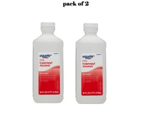 Equate 91% Isopropyl Alcohol Liquid Antiseptic, 16 fl oz pack of 2