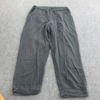 Pact Sweatpants Mens Medium Gray Cotton Relaxed Fit Elastic Waist Lightweight