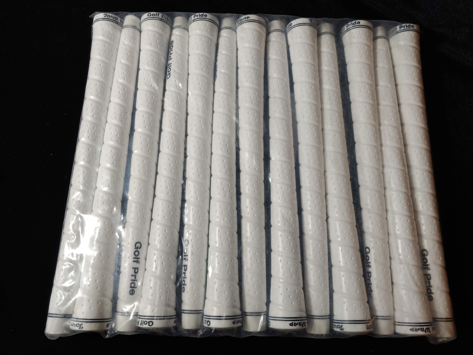 13PCS Authentic Tacky Golf Pride Tour Wrap Midsize White Golf Grips