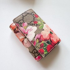GUCCI 6-key Case GG Canvas Floral Bloom Pattern from Japan