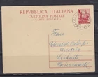Italy postcard lire 35 Quadriga used for Austria.BB