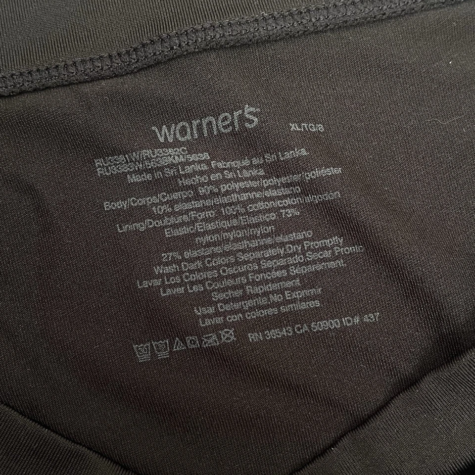 Warner's 3 pair (Red, White & Black) Pantie Brief Size XL - Image 2 of 4