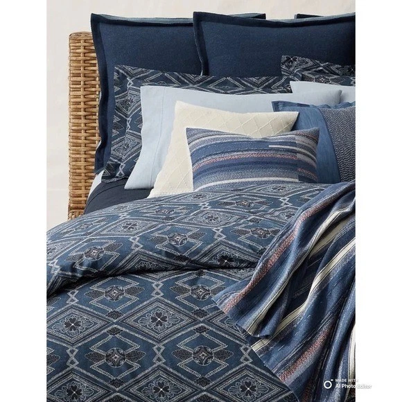 ralph lauren blue bedding products for sale | eBay