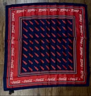 Rare Vintage Coca-Cola Silk Scarf w/box Rivetz Of Boston 48” Square COKE Bottles