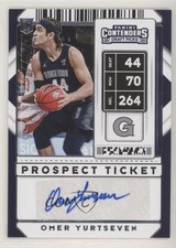 2020 Panini Contenders Draft Picks Prospect Ticket Omer Yurtseven #100 Auto 1x9