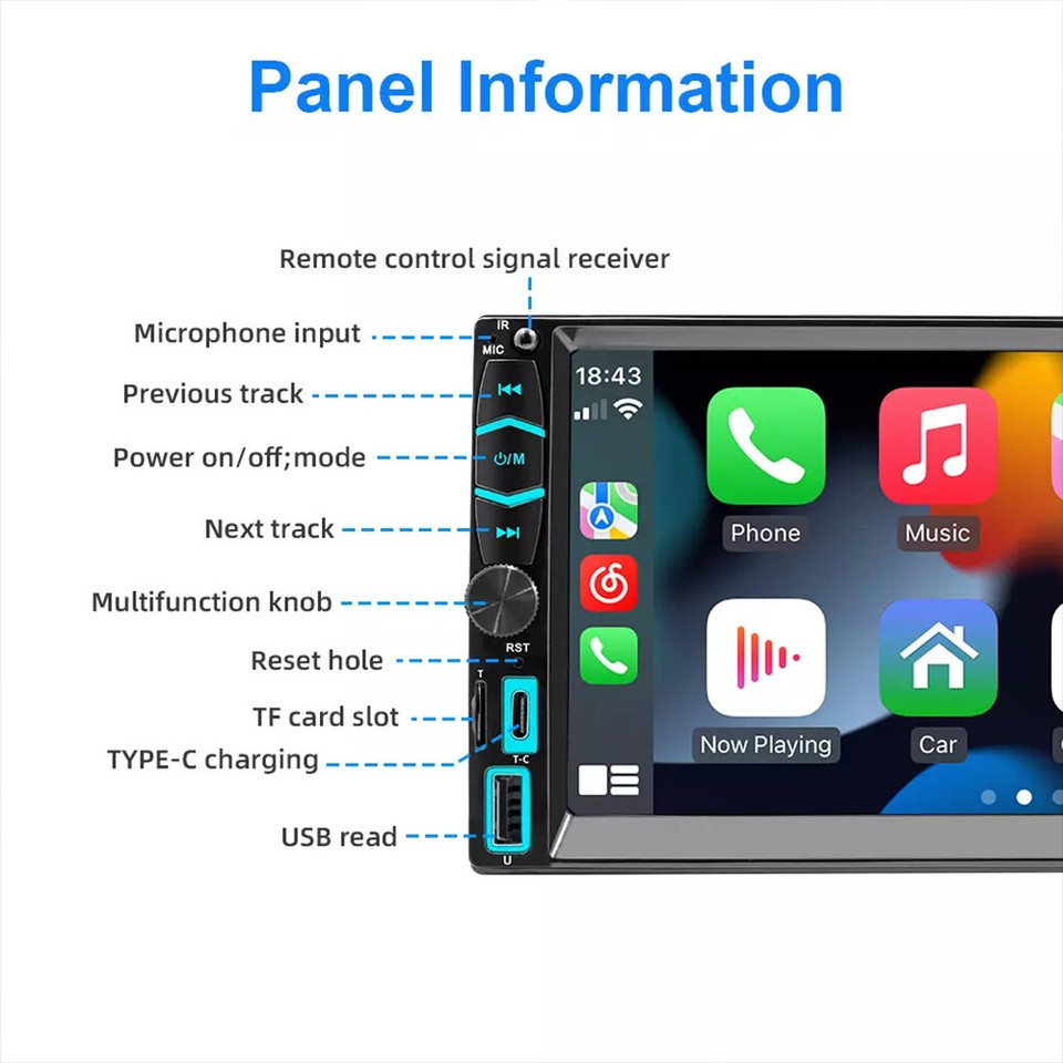 Experience Future Of InCar Tech With Car Stereo Radio And Car Play eBay