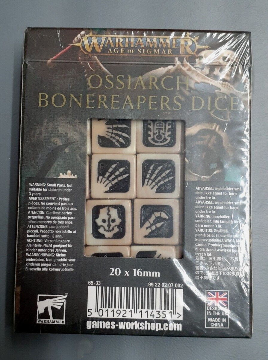 NEW SEALED Ossiarch Bonereapers Dice - Warhammer Age of Sigmar