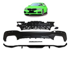 Sportdiffusor Heckdiffusor Schwarz Carbon passt für BMW 5er G30 G31 ab 17-20