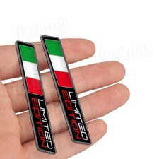 2x Car Motorcycle Sticker 3D Italy Italian Logo Emblem Badge Decal Flag Sticker