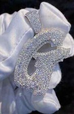 2 Ct Lab Created Diamond Customized "G" Initial Pendant 14K White Gold Plated