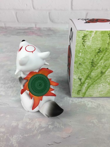 Okamiden Chibiterasu VERY RARE Wolf Vinyl Figure Exclusive Okami Den - Picture 3 of 4