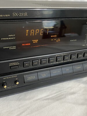 Vintage Pioneer SX-251R, FM/AM Stereo Receiver 5-Band EQ & Phono