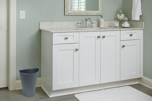 Spa Works Vanity Wastebasket, Home/Bathroom/Office Use, Small 2.25gal, Plastic - Picture 5 of 11