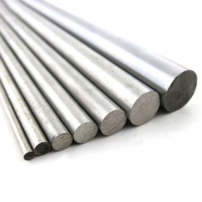 200mm-300mm Silver Steel Ground Shaft Bar Diameter 2mm - 12mm
