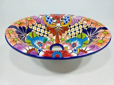 13" X 10" TALAVERA SINK drop in or undermount mexican bathroom handmade ceramic