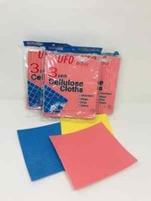 9Pcs Cellulose Cloths Super Absorbent Sponge Cleaning Wipes Towel Reusable