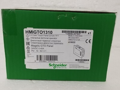 SCHNEIDER HMIGTO1310 advanced touchscreen panel, Harmony GTO, QVGA, 3.5inch TFT