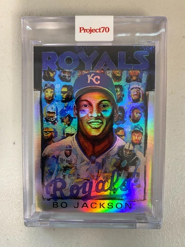 2021 TOPPS Project 70 Bo Jackson #351 Rainbow Foil Royals Andrew Thiele /70