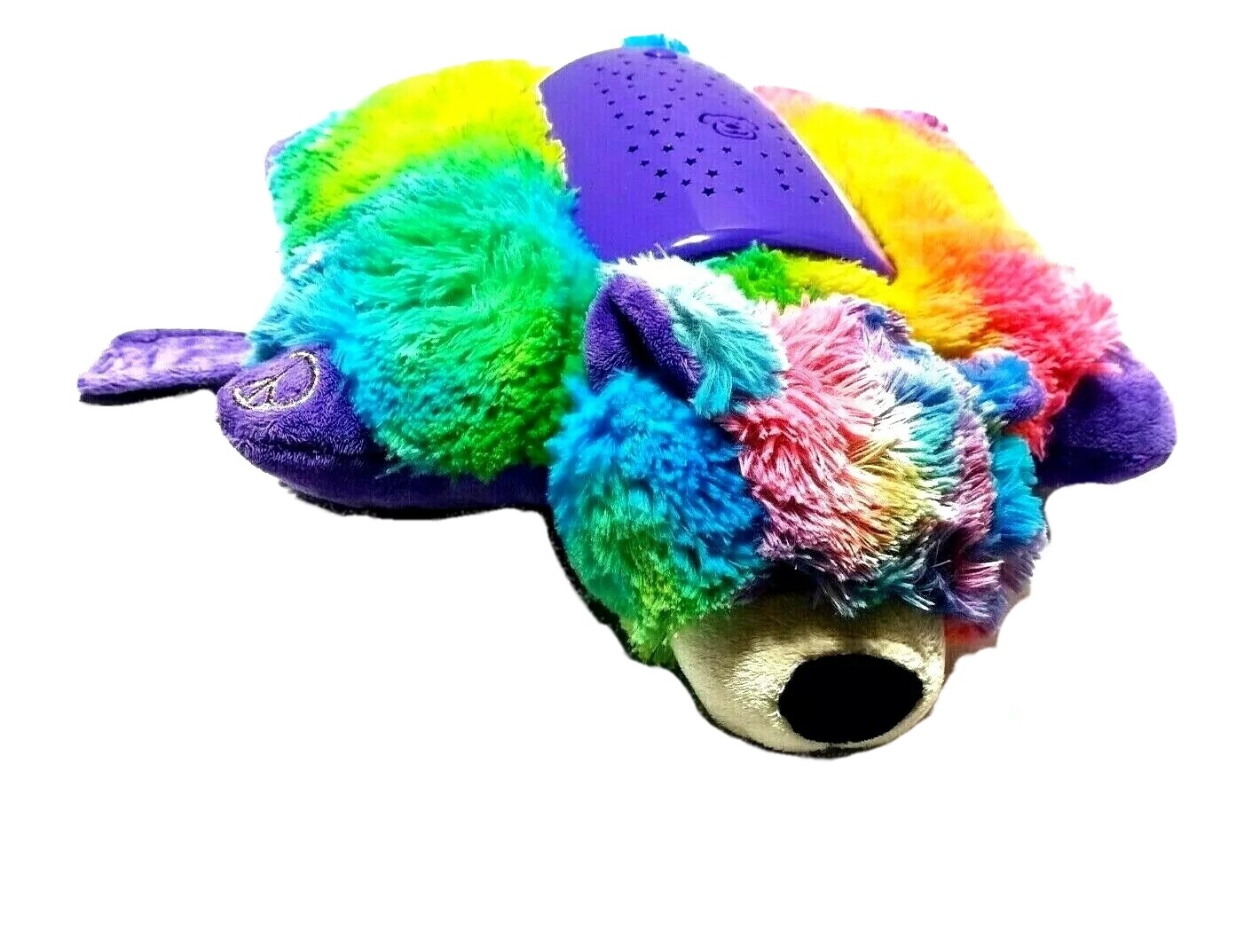 My Pillow Pets Dream Lites Rainbow Peace Bear Pets Night Light Stars