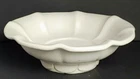 Vintage McCoy Decorative Pedestal Matte White Ruffled Art Pottery Bowl
