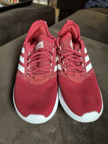 ADIDAS Running Shoes Womens Size 7.5 Lite Racer CLN Cloud Foam Red - Picture 2 of 10