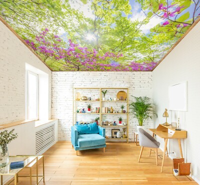 3D Sun Tree 2052 WallPaper Murals Wall Print Decal Wall Deco AJ WALLPAPER