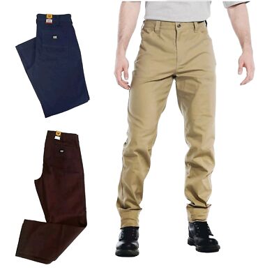 CAT Caterpillar Men Flex Waistband Straight Leg Canvas Utility Work Pant Variety
