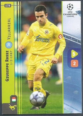 Footballer Giuseppe Rossi Jordan PANINI UEFA CHAMPIONS LEAGUE 2008