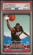 2004 Upper Deck Andre Iguodala Star Rookie Exclusives  - Spectrum /25 - PSA 8 