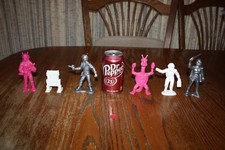 Matched Set of All 6 Vintage Timmee Large-Size Galaxy Laser Team Members - Marx