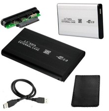 BOX CASE 2,5 PER HDD ESTERNO Usb 2.0 ALLUMINIO HARD DISK SATA 2 5 cavo 2,5"