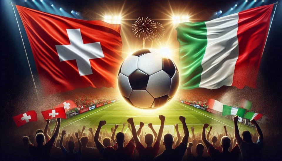4x EM 2024 Ticket Schweiz vs Italien - Berlin 29.06 Achtelfinale Kat. 3 - Bild 1 von 1