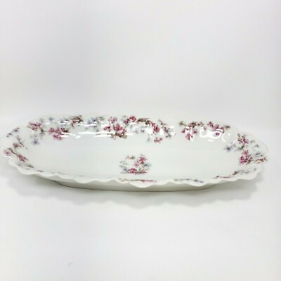 12'' Celery Dish Schleiger by HAVILAND Limoges