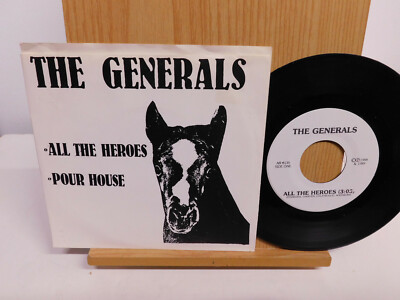 The Generals 1989 Mich Alt Rock 45 All The Heroes bw Pour House 