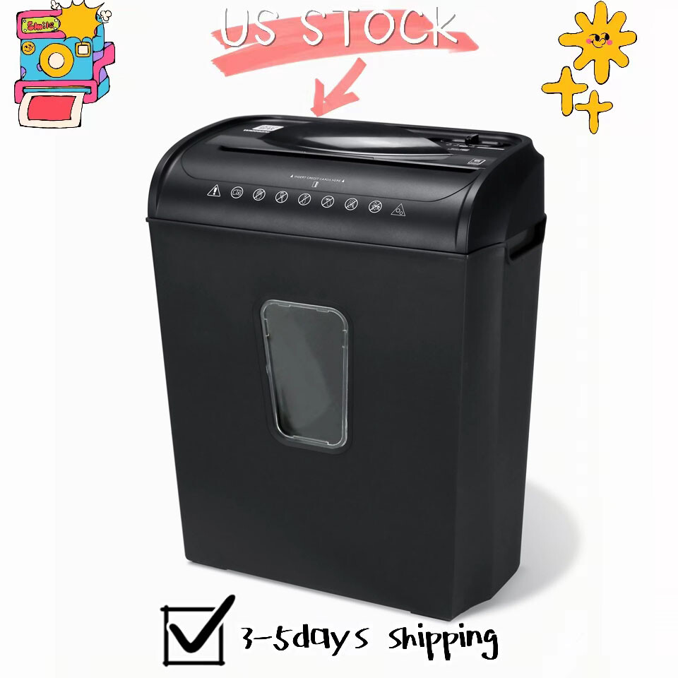 Commercial Office Shredder Paper Destroy Crosscut Heavy-duty Cd Dvd Credit Card-image