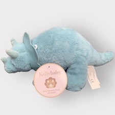 Kelly Baby KellyBaby Plush BLUE DINOSAUR Triceratops 12" Security Lovey New