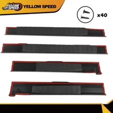 4Pcs Rocker Panel Protector Guard Covers Fit For 09-14 Ford F150 Crew Cab Pickup