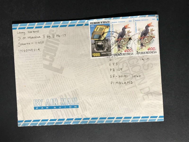 Indonesia #780//B242 Cover to Finland 1970-1999 Cover #973