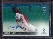 2020-21 Stadium Club Chrome Auto Blue Wave Refractors #CALT Lassina Traore 74/75