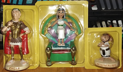 From Asterix by Plastoy'' Caesar-Cleopatra-Numerobis'' Original Packaging-Sealed!