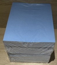 50 Pack A4 Plus (A4+) Home School Exercise Books Notebooks Plain 80 Pages Blue