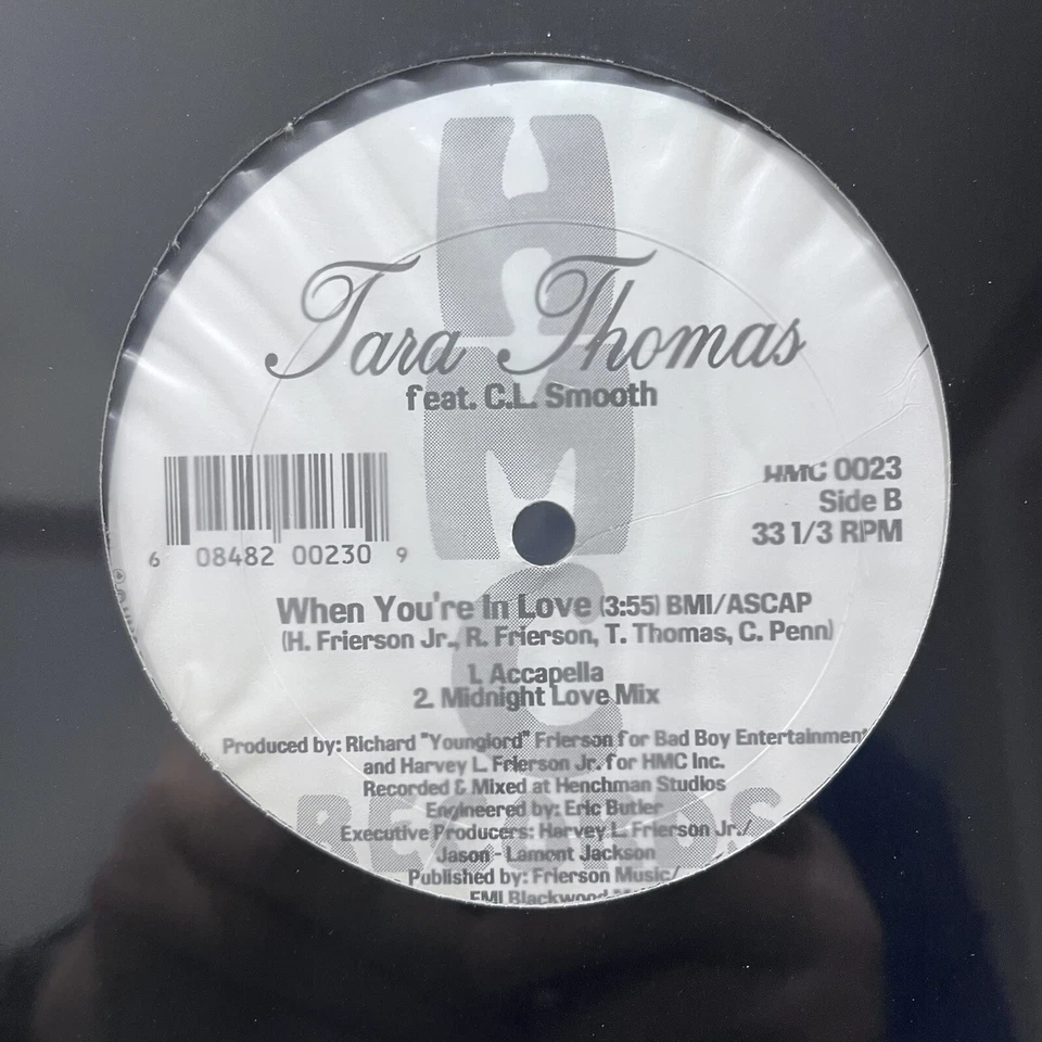 Tara Thomas w/CL Smooth “When You're In Love" SEALED 1997 Vinyl Maxi Single - Image 3 of 3