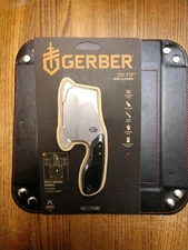 Gerber Tri Tip Mini Cleaver 2.9" 7Cr17MoV S.S. Blade Aluminum Handle &Sheath