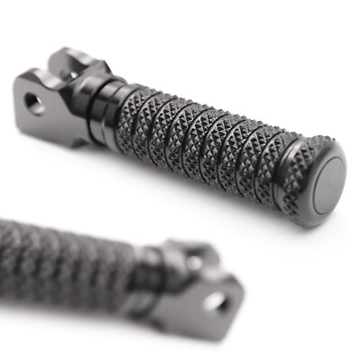 Black Motorcycle Front Foot Pegs POLE For Yamaha XVS950 Bolt R 14 15 16 17 18