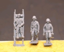 1/72 World War Ii U.s. Stretcher Party Soldiers 3Pcs Ornament 3D Printed Resin